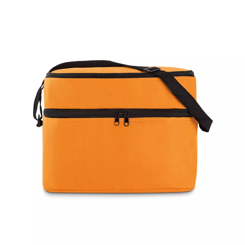 Torba termiczna z 2 przegrodami z poliestru 600D CASEY - Pomaranczowy (MO8949-10)