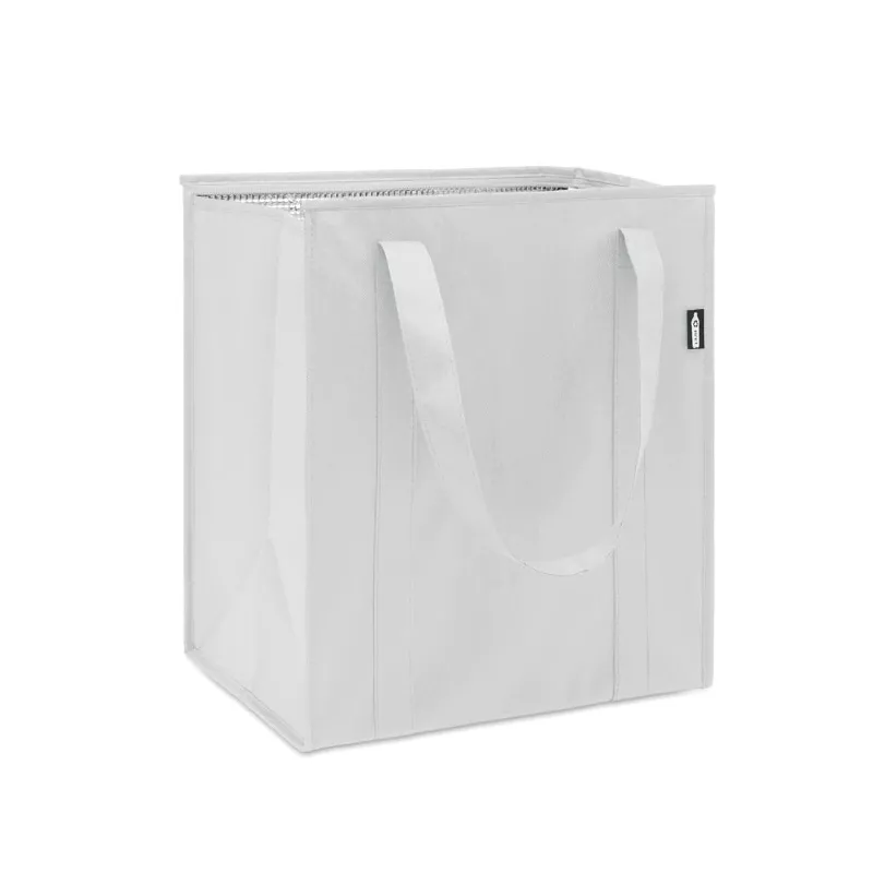 Torba chłodząca z włókniny RPET 25 l 80 g/m² WOOLER - Bialy (MO2492-06)