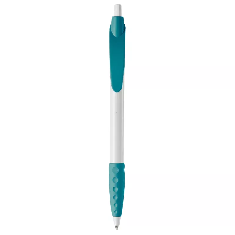 Długopis plastikowy (ABS) Cosmo - biało / turkusowy (LT87622-N0137)
