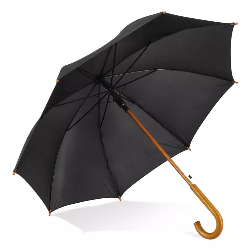 Aran 190T poliester 23" parasol z uchwytem otwierany automatycznie - czarny (LT97118-N0002)