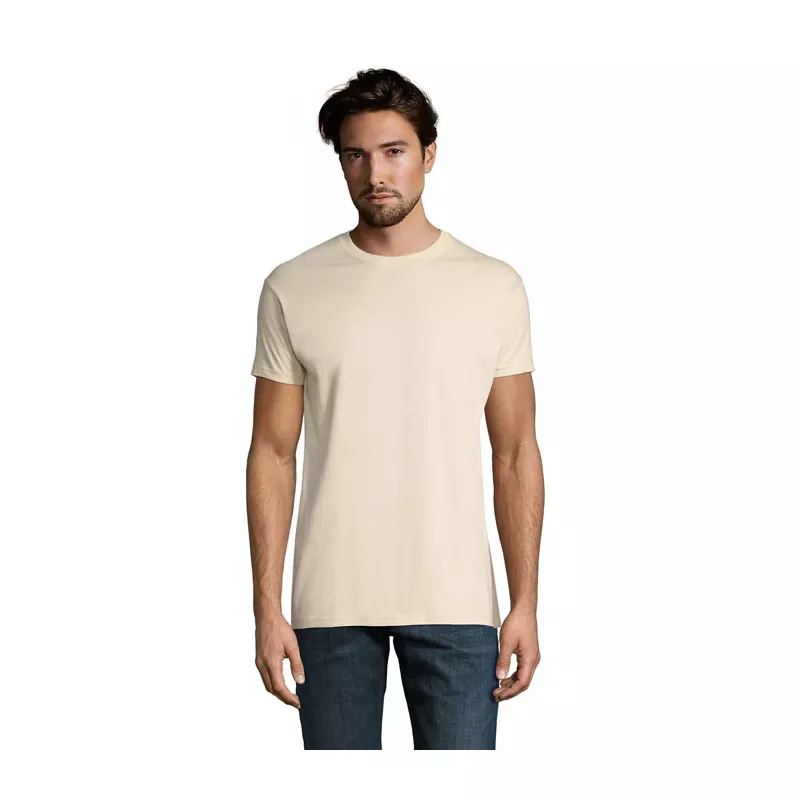 Koszulka męska bawełniana 190 g/m² Sol's IMPERIAL - Cream (S11500-CM)
