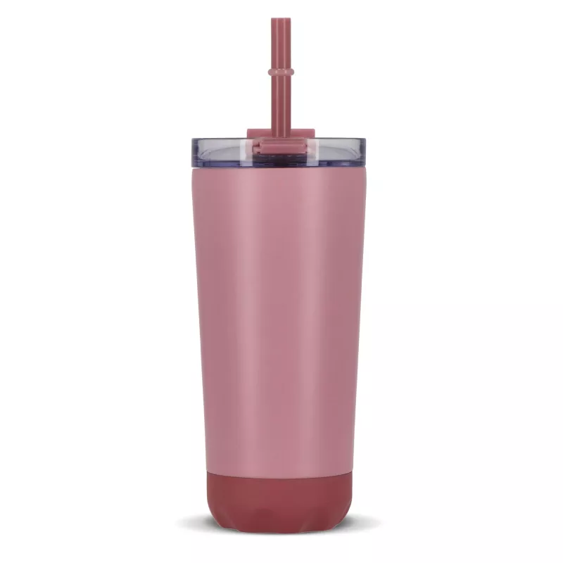 Kubek termiczny InSideOut ze stali nierdzewnej o podwójnych ściankach, 600 ml - pasteloworóżowy (LT57017-N0079)