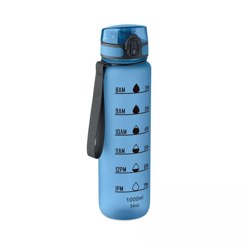 Butelka sportowa RPET 1000 ml ISFORDEN MARK - Przezroczysty Blekitny (MO2672-52)