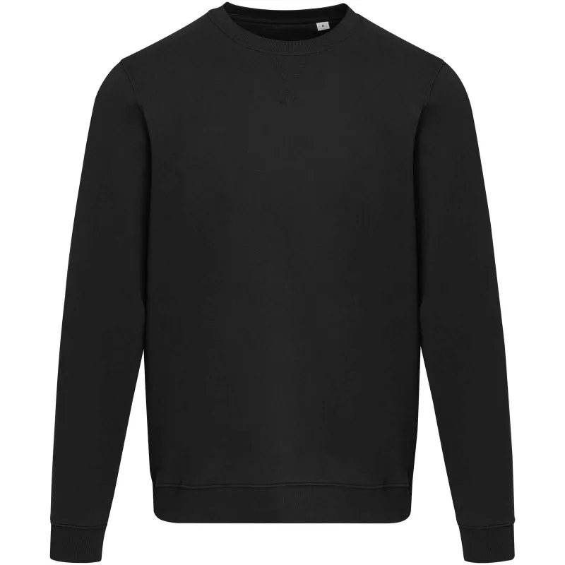 Jasper organiczna bluza unisex z recyklingu o gramaturze 280 g/m² z okrągłym dekoltem i certyfikatem OCS - Czarny (39561-BLACK)