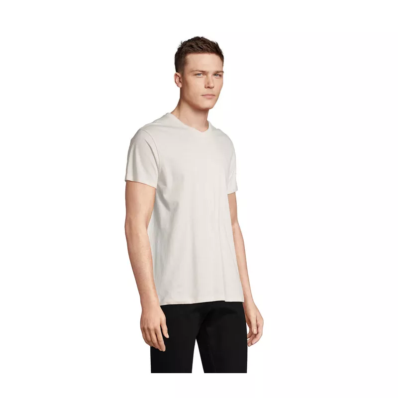 Koszulka unisex z dekoltem w serek Sol's REGENT V - Off-White (S04765-WW)