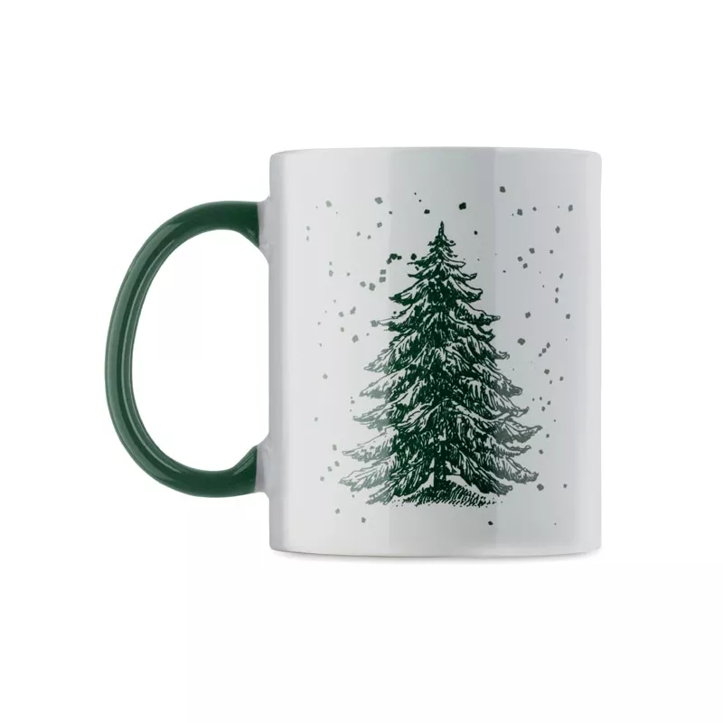 Kubek ceramiczny świąteczny 300 ml FESTIMUG - Zielony (CX1571-09)