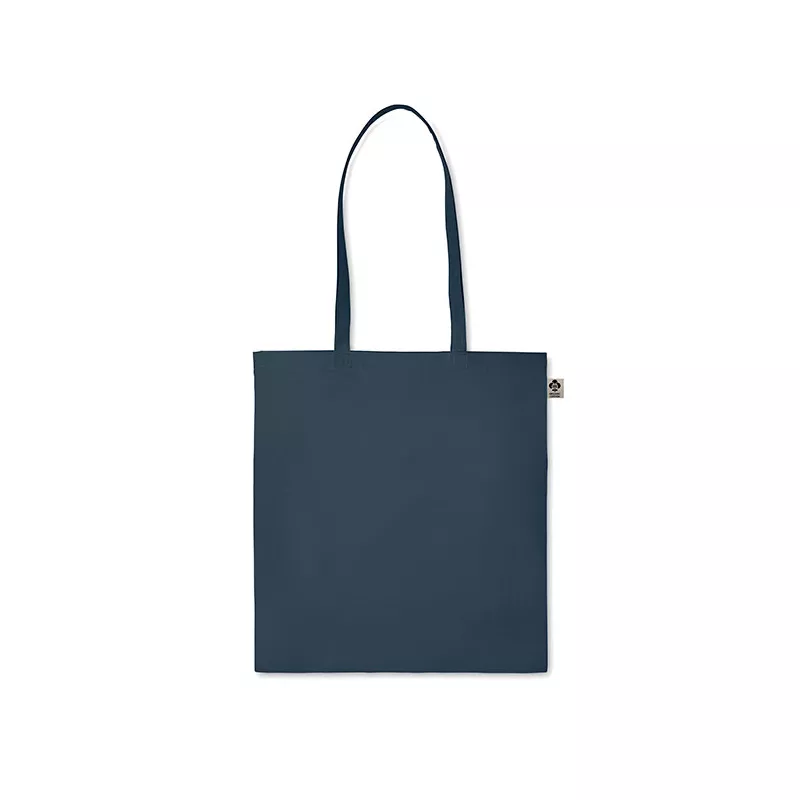 Torba z bawełny organicznej 140 g/m² ZIMDE COLOUR - Francuski Granat (MO6189-85)