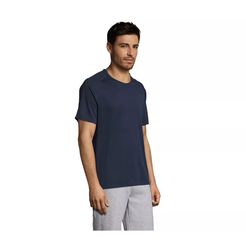 Koszulka sportowa męska raglan 140 g/m² Sol's SPORTY - French Navy (S11939-FN)