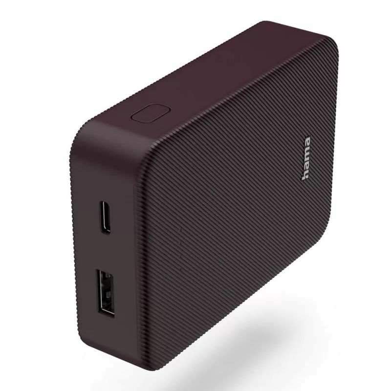 Power bank 10000 mAh Hama Power Pack - burgund (VH023-12)