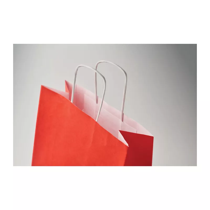 Torba świąteczna papierowa mała 90 g/m² BAO SMALL - Czerwony (CX1564-05)