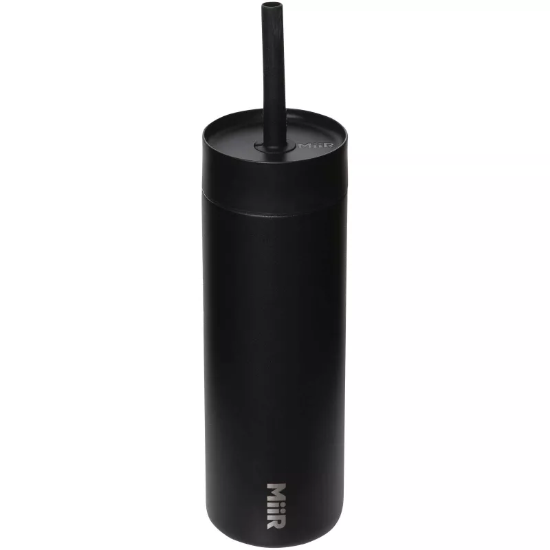 MiiR Sipper butelka na wodę o pojemności 473 ml ze słomką - Czarny (10093490)