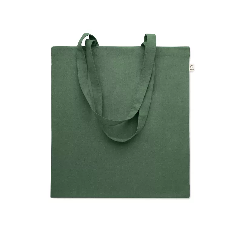 Torba z bawełny z recyklingu 140 g/m² VIVEKA COLOUR - Ciemnozielony (MO2302-60)