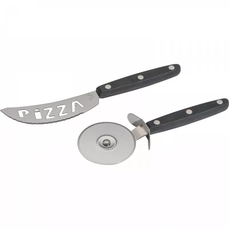 Zestaw do krojenia pizzy FELICIA - czarny (8056003)