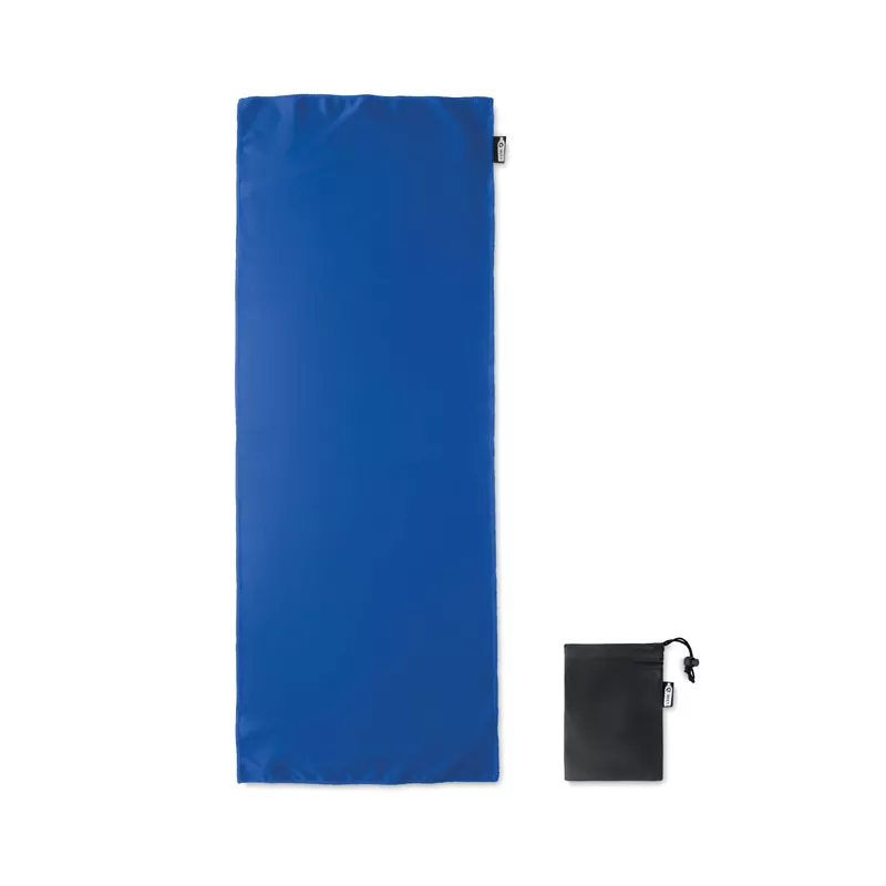 Ręcznik sportowy RPET z workiem 30x80 cm TUKO RPET - Niebieski (MO9918-37)
