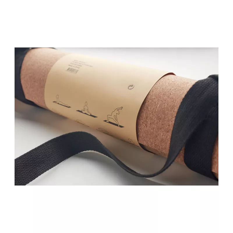 Mata do jogi korkowa z TPE SAVASANA - Bezowy (MO6267-13)