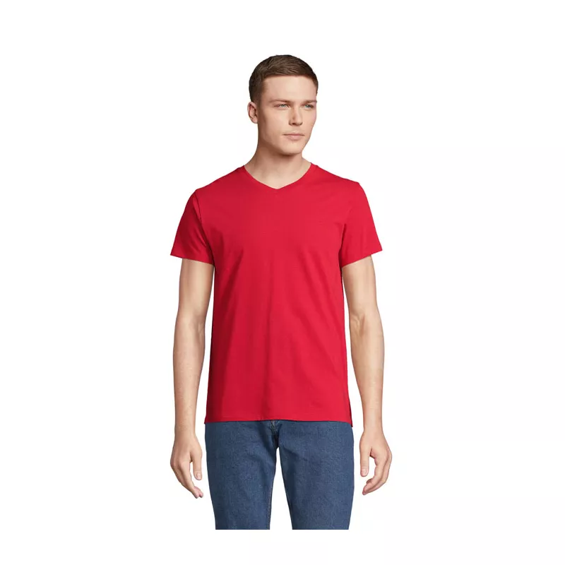 Koszulka unisex z dekoltem w serek Sol's REGENT V - Czerwony (S04765-RD)