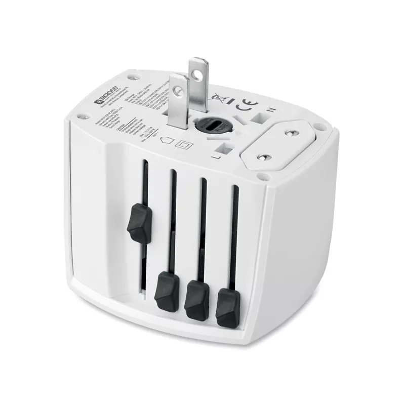 Adapter podróżny USB-C 30W Skross MUV USB AC30 PD - Bialy (MO2980-06)