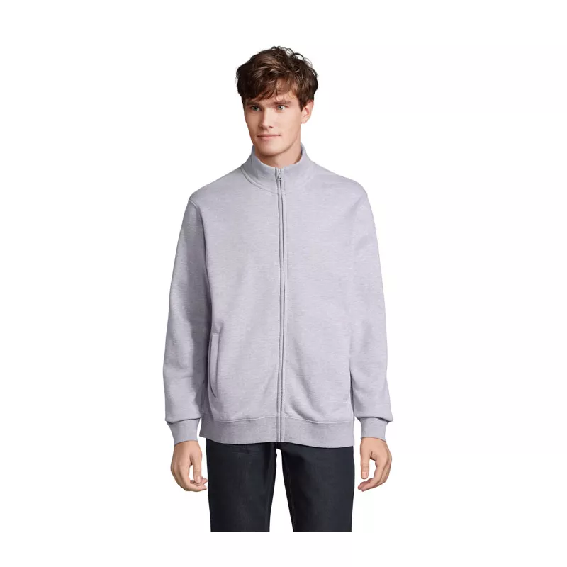 Bluza unisex rozpinana z kieszeniami Sol's COOPER - Szary Melanż 2 (S04240-GY)