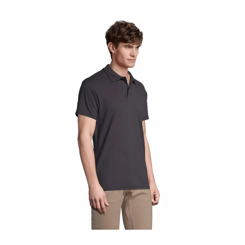 Koszulka polo męska piqué 210 g/m² Sol's SPRING II - Mysi Szary (S11362-MU)