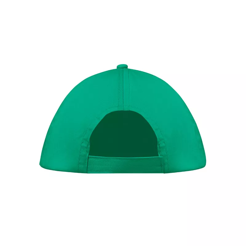 Czapka z daszkiem 5-panelowa z bawełny 160 g/m² BUZZ - Zielony (MO1447-09)