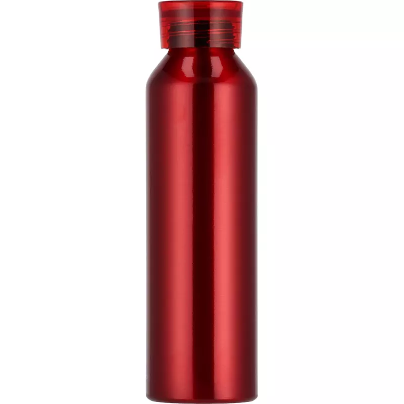 Butelka z aluminium z recyklingu CORK 600 ml - czerwony (424705)