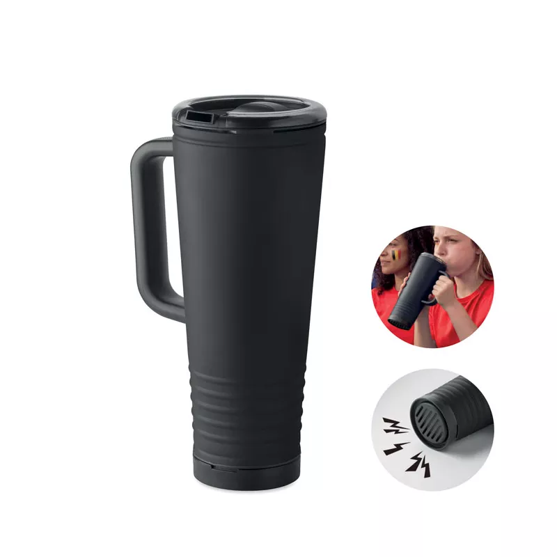 Kubek termiczny dwuścienny 700 ml HOWLER CUP - Czarny (MO2995-03)