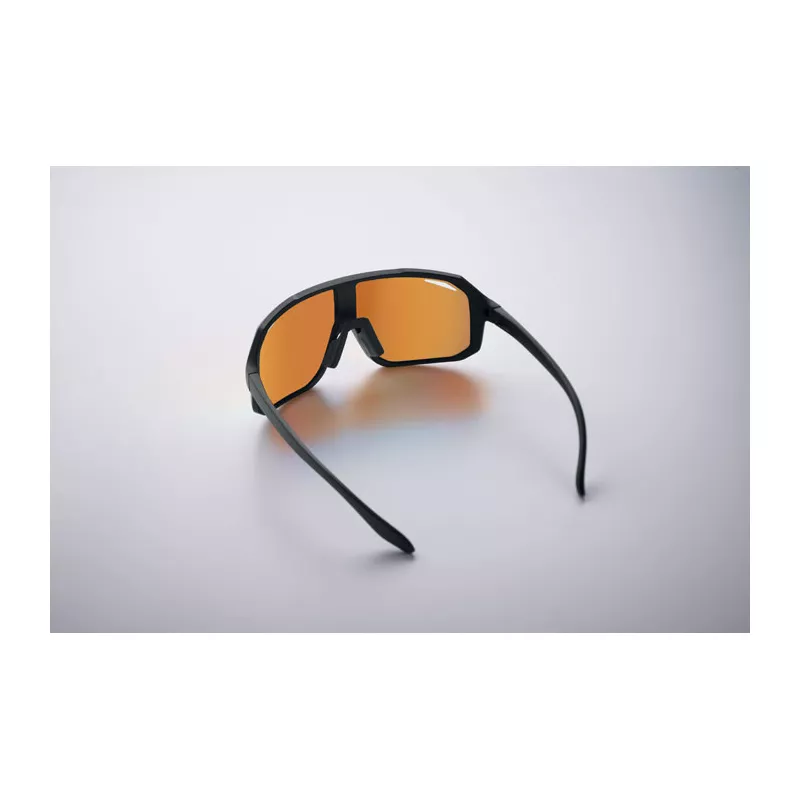 Okulary sportowe z lustrzanymi soczewkami UV400 FLASH - Pomaranczowy (MO2816-10)