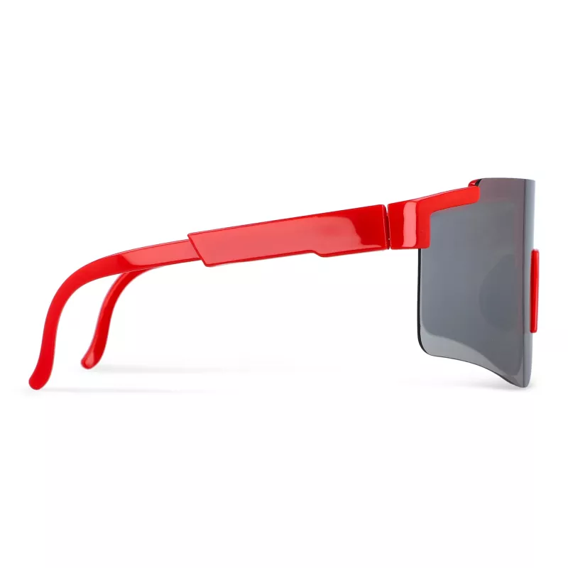 Sportowe okulary przeciwsłoneczne Tom R-PC z lustrzanymi soczewkami UV400 - czerwony (LT86730-N0021)