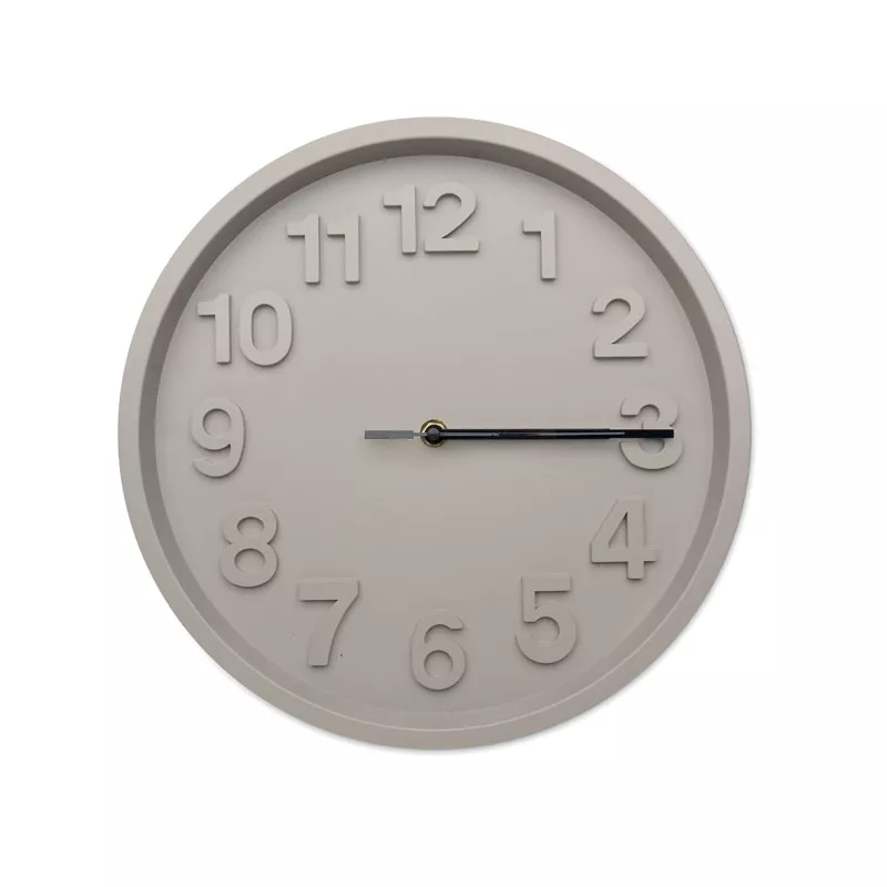 Zegar ścienny z cichym mechanizmem 30 cm MURO - Szary (MO2851-07)