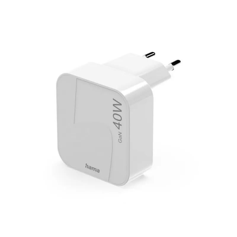 Składana ładowarka ścienna 40W Hama - biały (VH021-02)