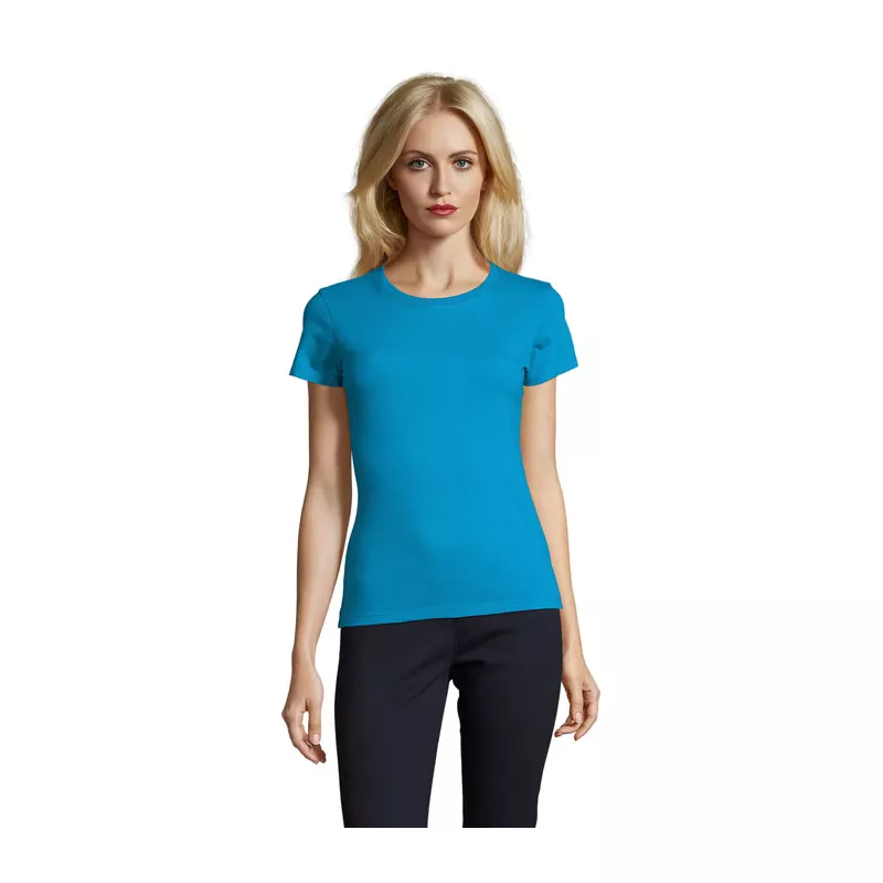 Koszulka damska 190 g/m² Sol's IMPERIAL WOMEN - Aqua (S11502-AQ)