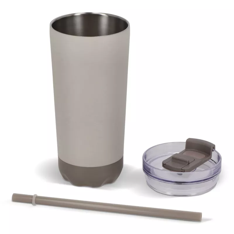 Kubek termiczny InSideOut ze stali nierdzewnej o podwójnych ściankach, 600 ml - beżowy (LT57017-N0055)