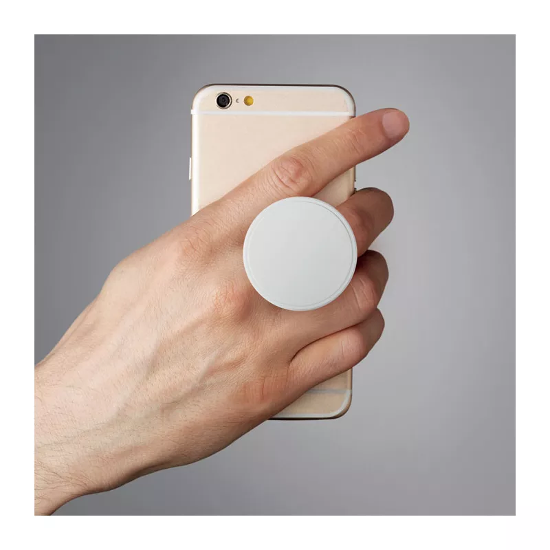 Uchwyt na telefon okrągły składany DOT - Bialy (MO9760-06)