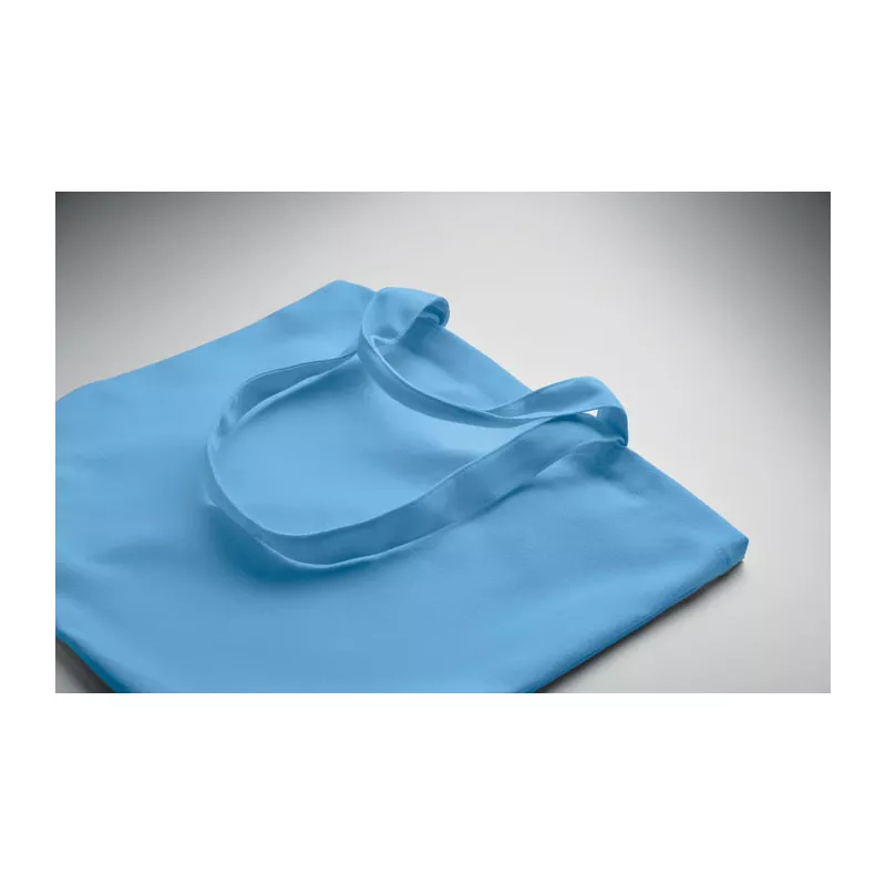Torba plażowa z recyklingu 320 g/m² MALDI BEACH - Turkusowy (MO2485-12)
