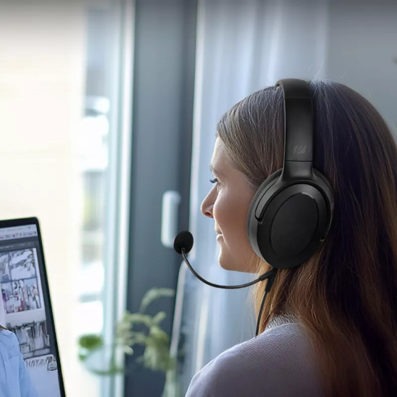 M-212 CH | Przewodowe słuchawki Muse z mikrofonem - czarny (LT55027-N0002)