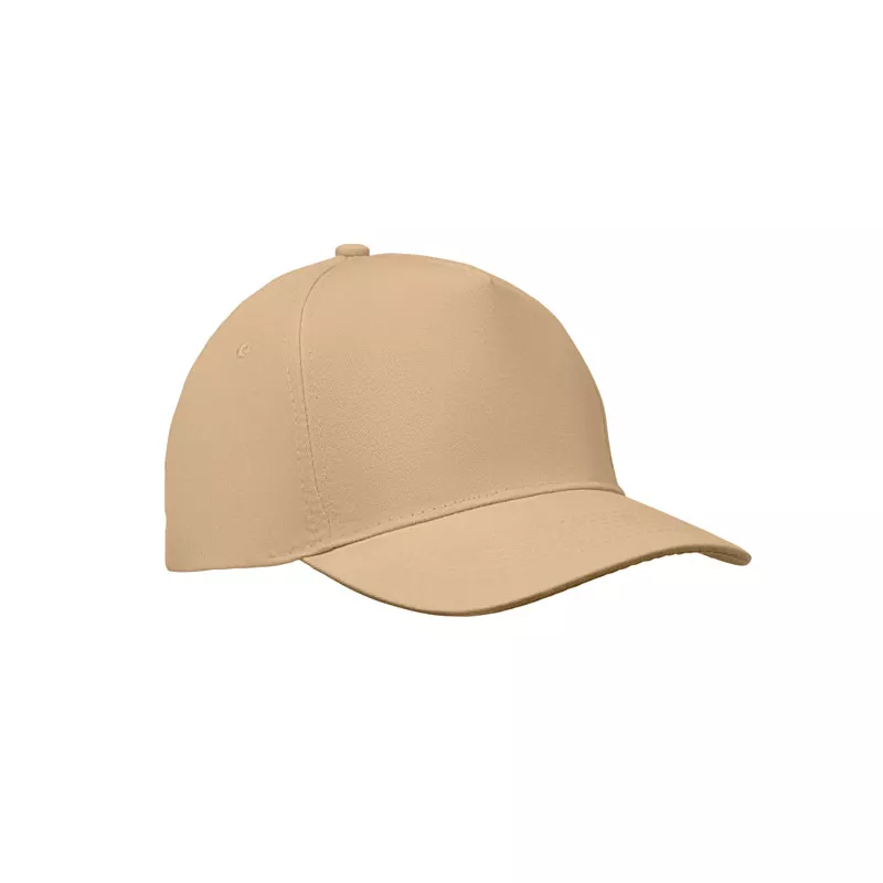 Czapka z daszkiem 5-panelowa z bawełny 180 g/m² SUNNY - Kosc Sloniowa (MO2345-53)