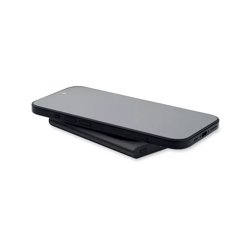 Powerbank magnetyczny 5000 mAh 15W z aluminium PAWTT - Czarny (MO2442-03)