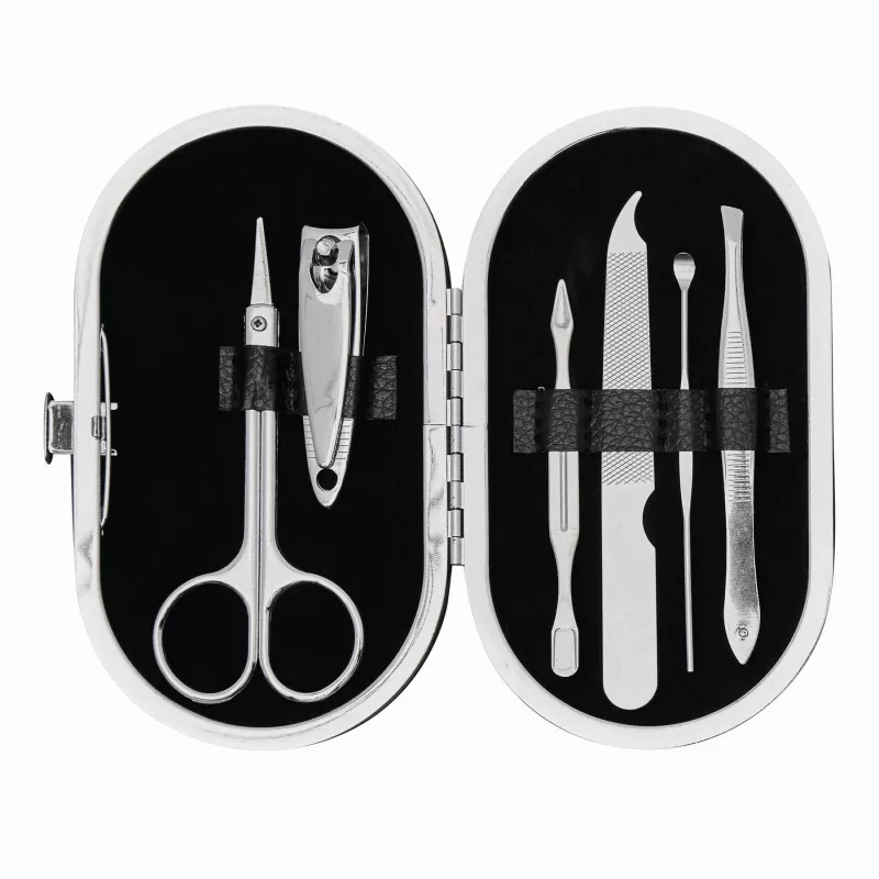 Elegancki zestaw do manicure - czarny (56-0499092)