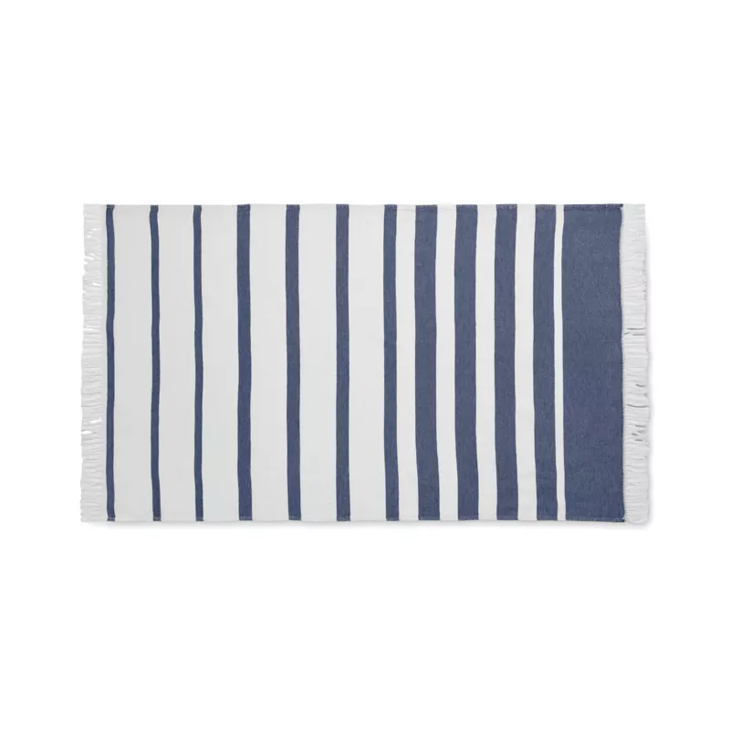 Ręcznik hammam SEAQUAL® 100x170 cm 300 g/m² WAVE - Niebieski (MO2058-04)