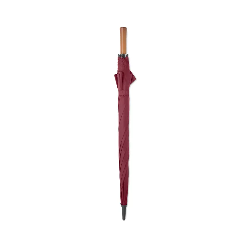 Parasol automatyczny 27" z drewnianą rączką RAYNA - Burgund (MO3220-02)