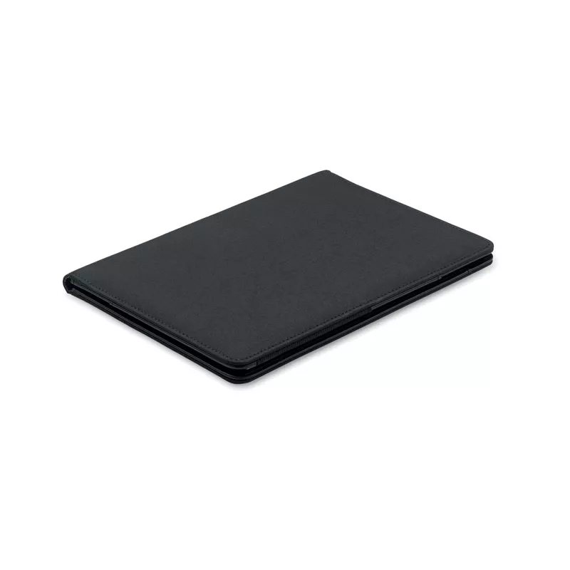 Teczka A5 z RPET 300D z notatnikiem FOLIO - Czarny (MO2569-03)