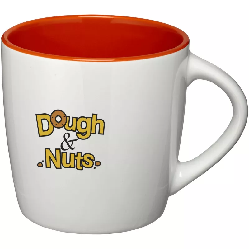 Kubek ceramiczny Aztec - Biały-Pomarańczowy (10047703)