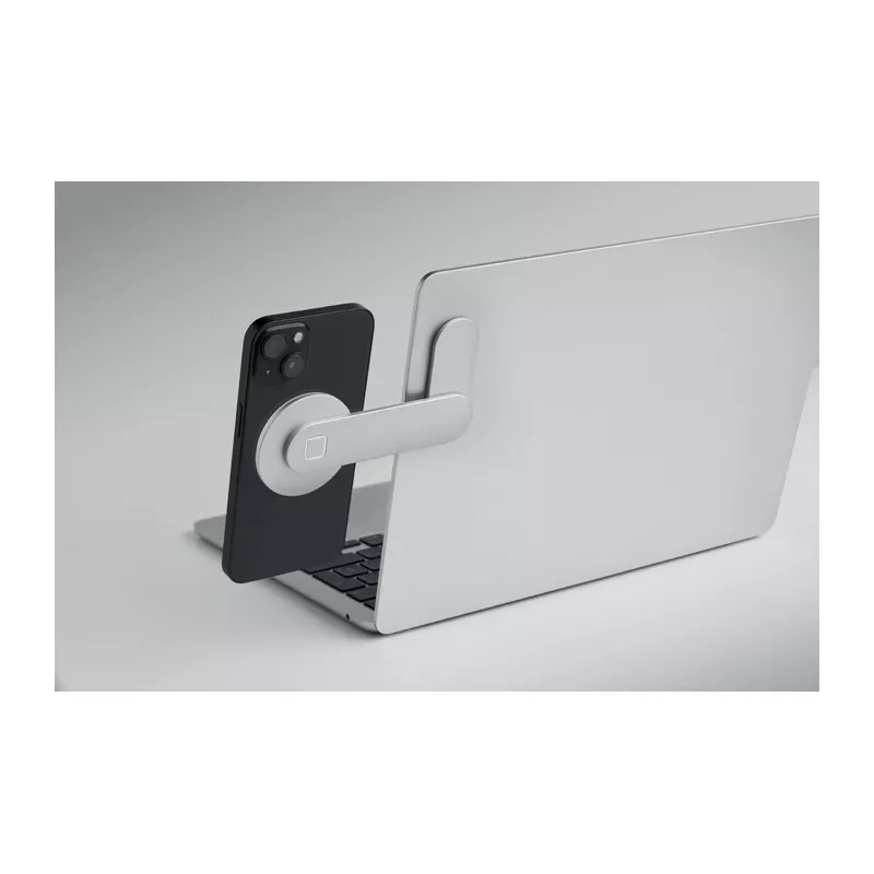 Magnetyczny uchwyt na telefon z aluminium SCREENTACH - Srebrny (MO3160-14)