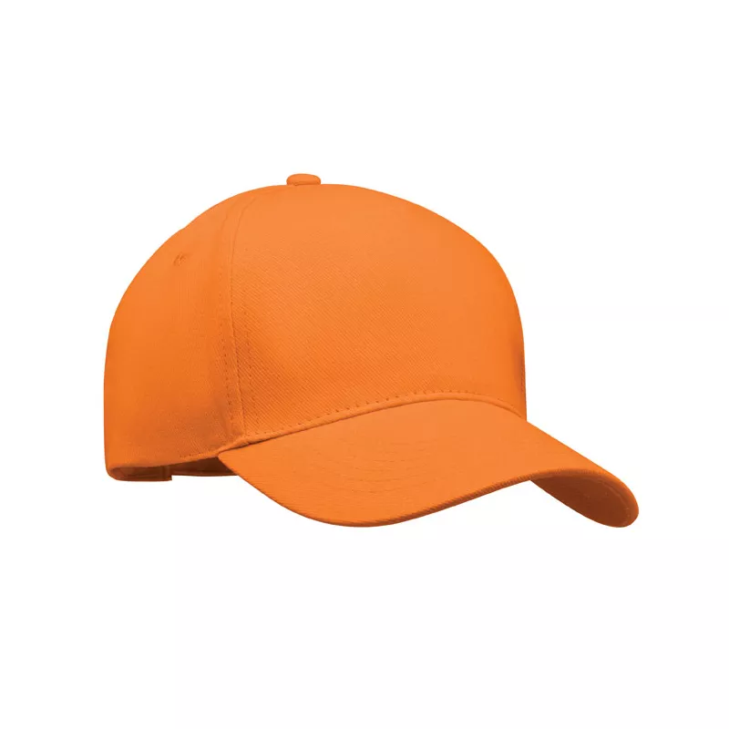 Czapka z daszkiem 5-panelowa 260 g/m² LONG BEACH SINGA - Pomaranczowy (MO6875-10)