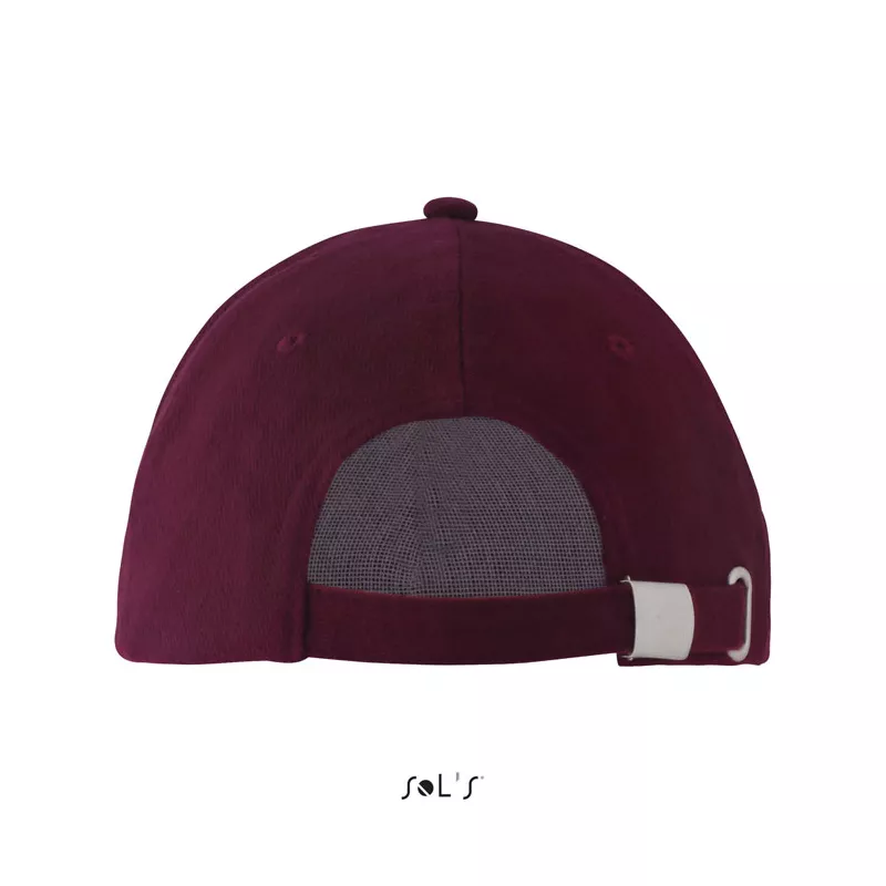Czapka z daszkiem 5-panelowa 260 g/m² Sol's LONG BEACH - Burgundy (S00594-BG)