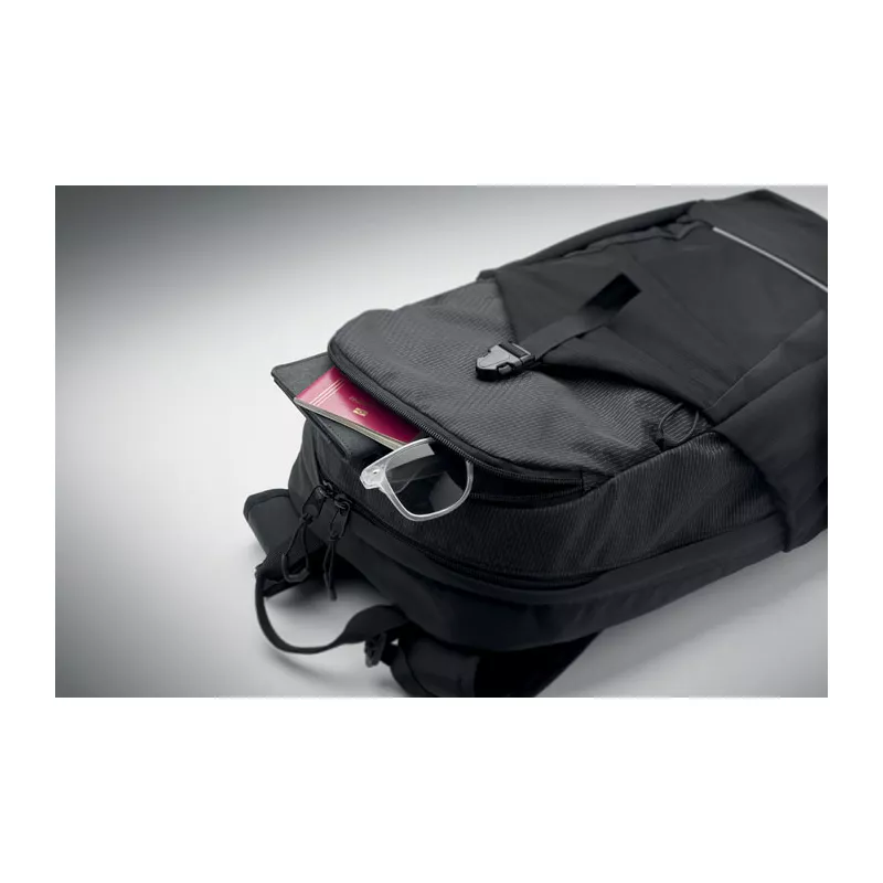 Plecak turystyczny 18 l na laptop 15" BAGGA - Czarny (MO2372-03)
