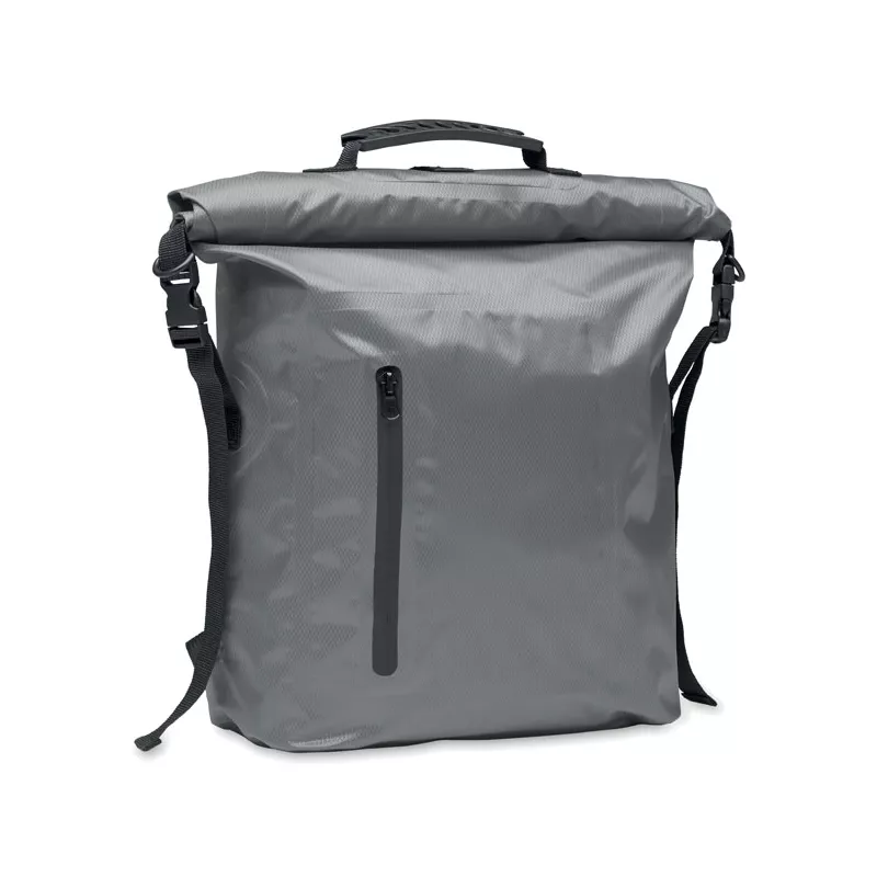 Plecak wodoodporny rolltop z RPET 25 l SCUBAROLL - Kamienny Szary (MO2181-15)