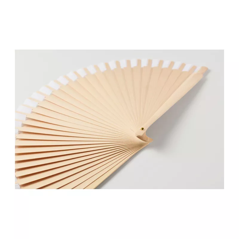 Wachlarz drewniany z 34 żebrami WOODFAN - Bialy (MO2883-06)