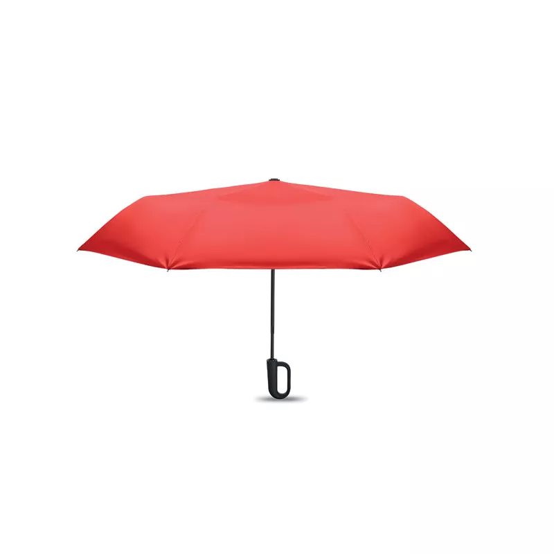 Parasol składany wiatroodporny 21" z RPET UMKRAB - Czerwony (MO2692-05)