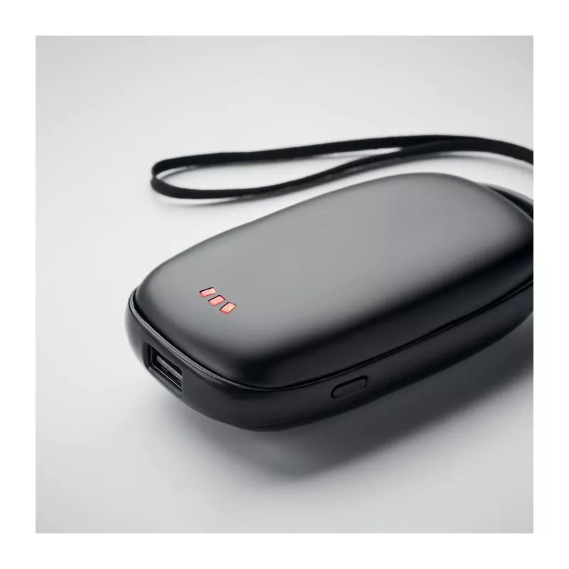 Ogrzewacz do rąk z powerbankiem 4000 mAh TRICPOWER - Czarny (MO6949-03)